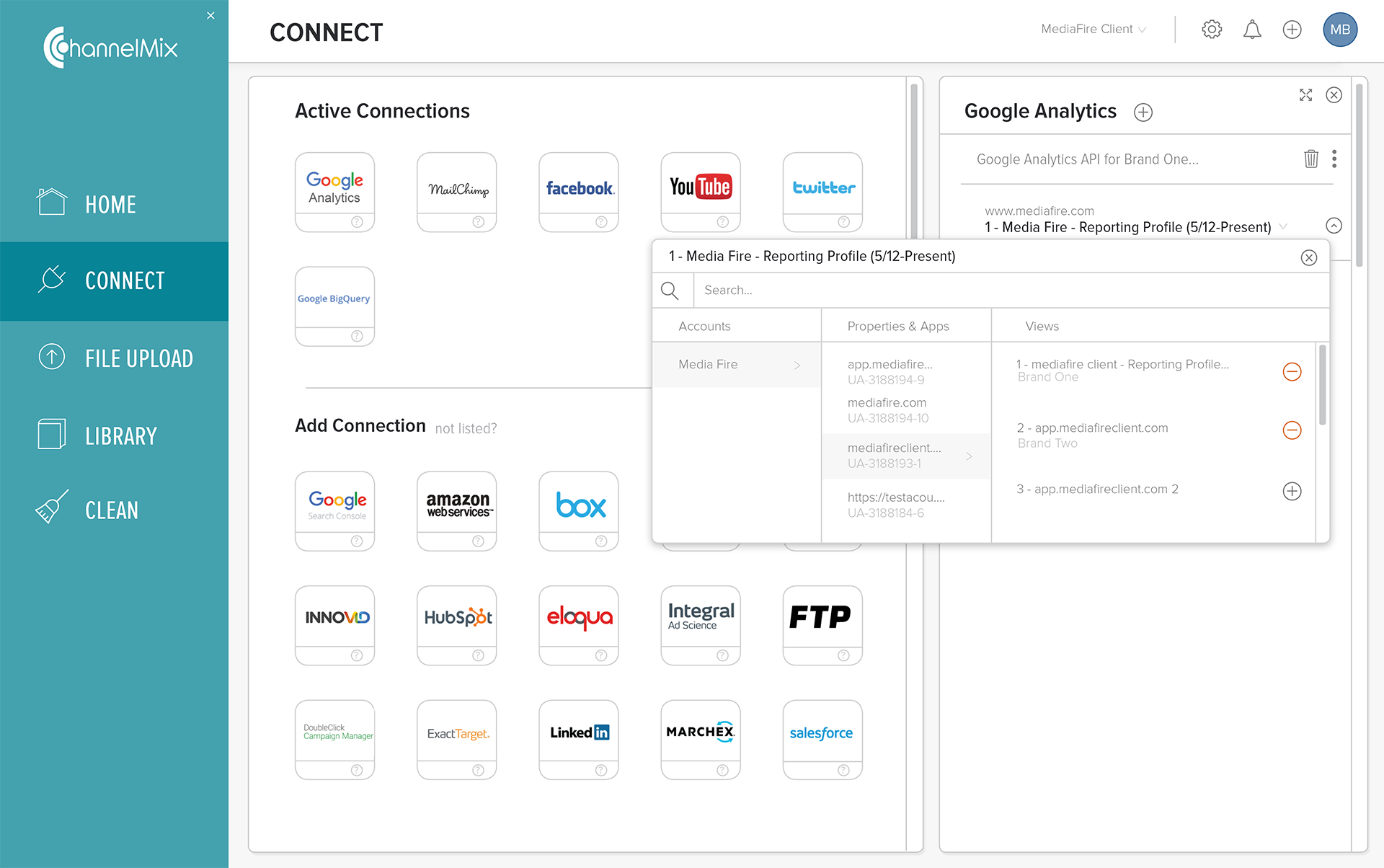 ChannelMix Connect Screenshot