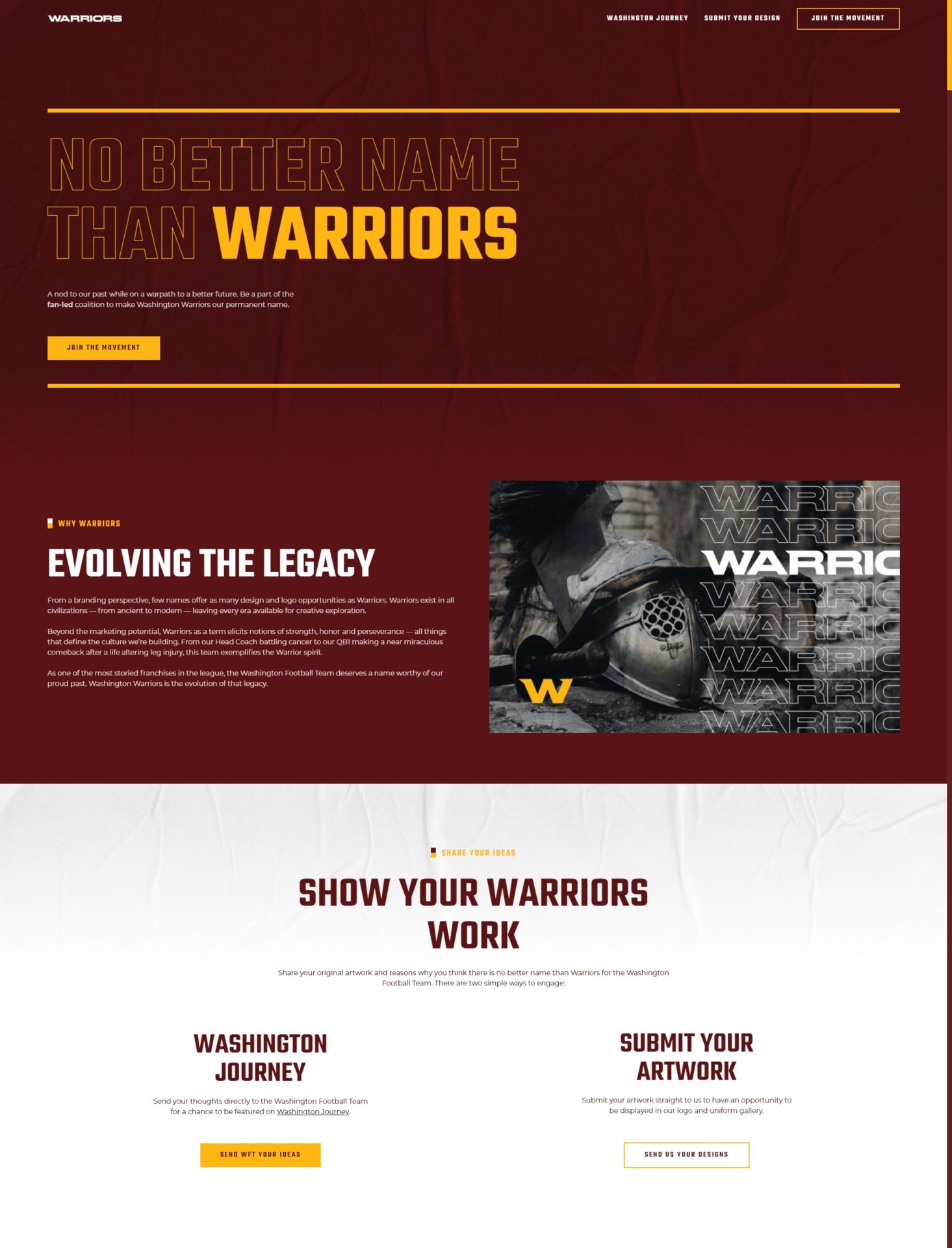 Warriors Football Home Screenshot